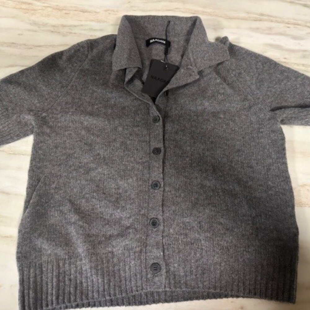 Naadam Short Sleeve Cardigan, Small, NWT - Picture 3 of 3
